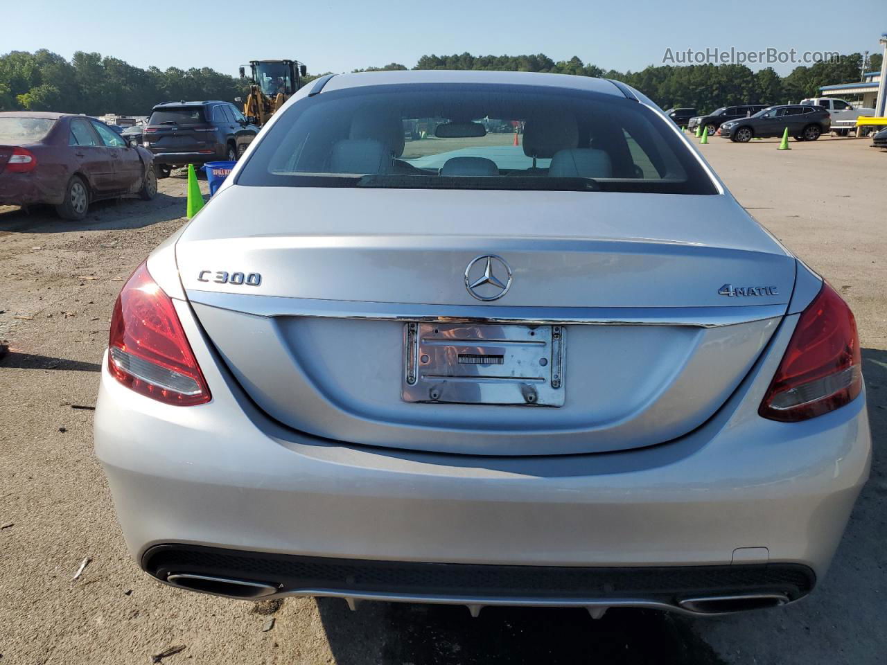 2015 Mercedes-benz C 300 4matic Silver vin: 55SWF4KB2FU006597