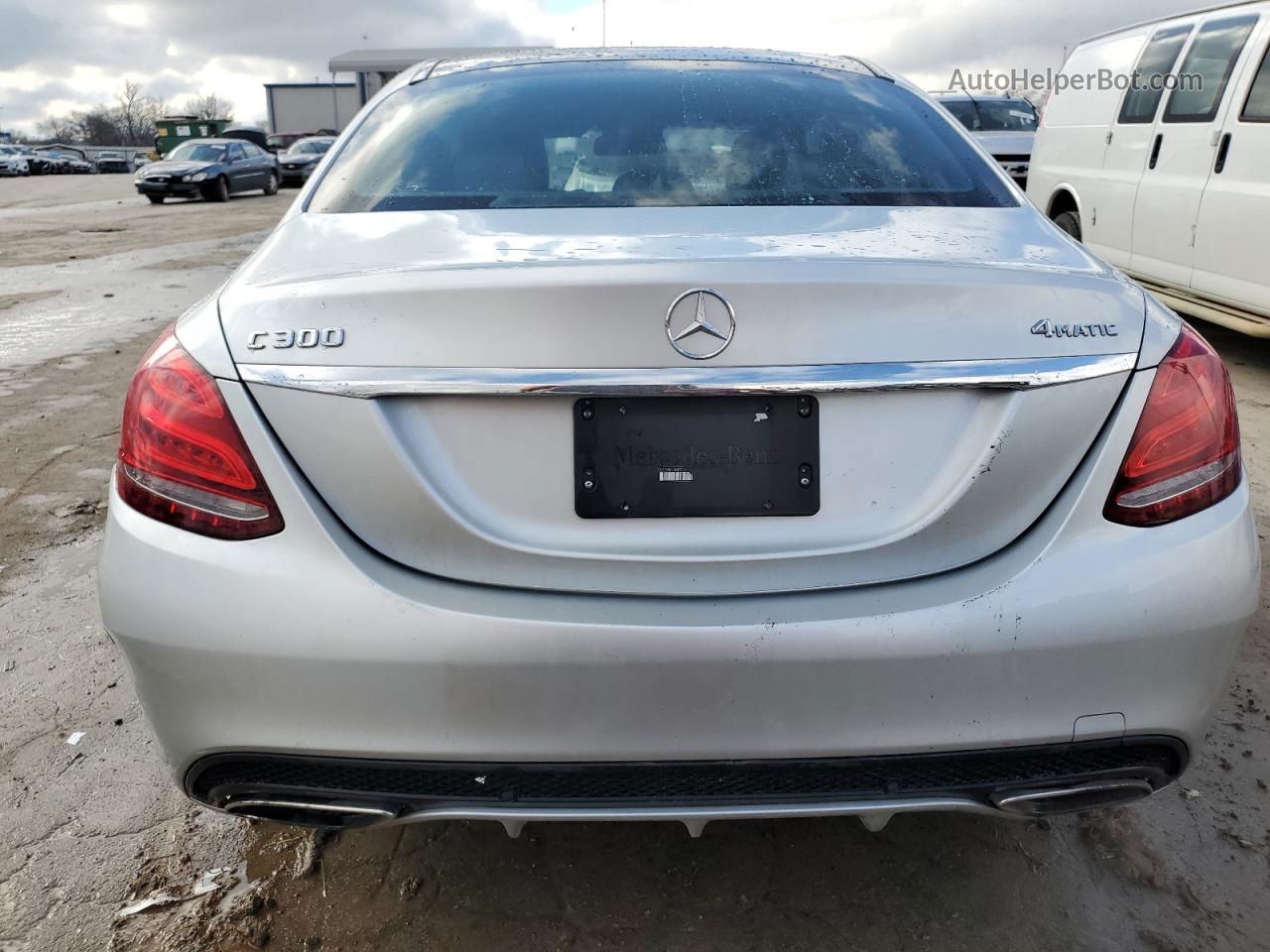 2015 Mercedes-benz C 300 4matic Silver vin: 55SWF4KB2FU016871