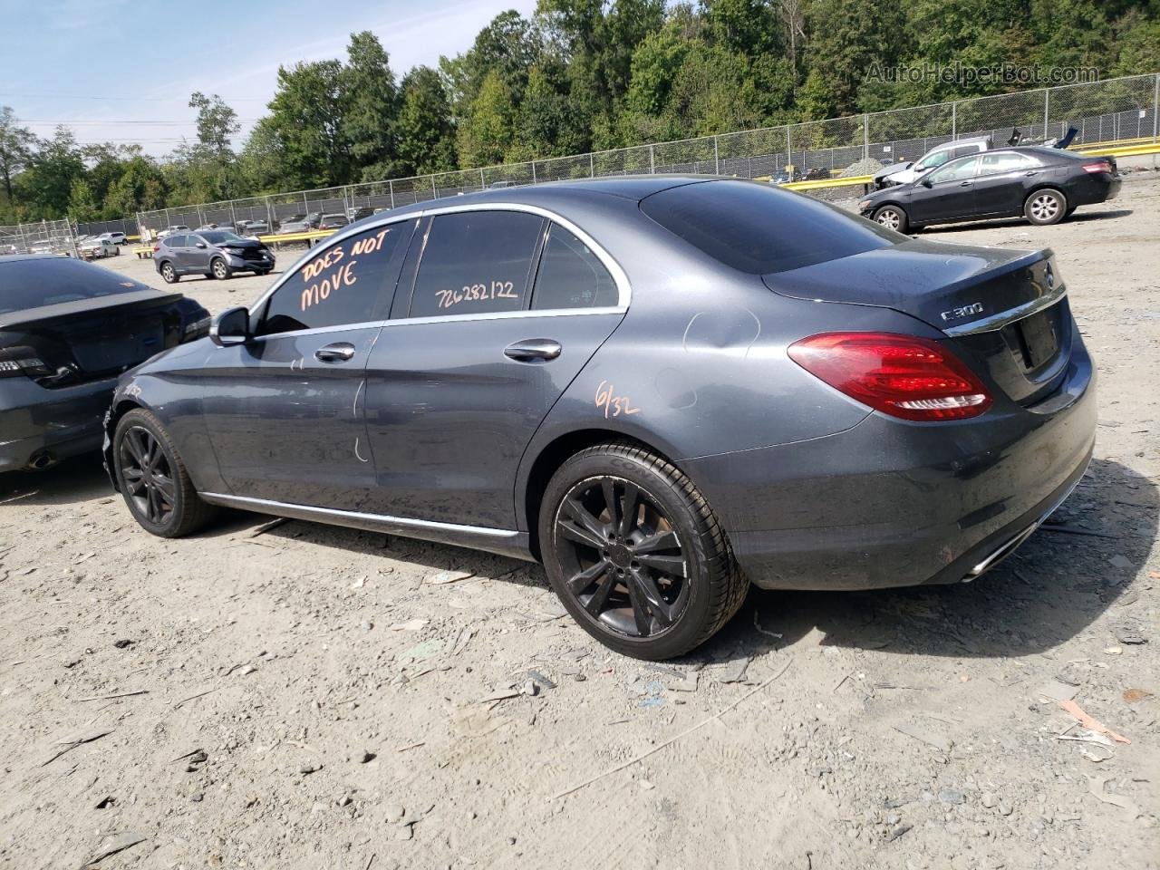 2015 Mercedes-benz C 300 4matic Gray vin: 55SWF4KB2FU030608