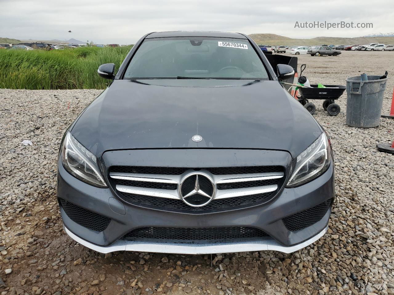 2015 Mercedes-benz C 300 4matic Угольный vin: 55SWF4KB2FU042547