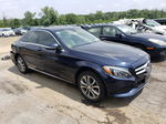 2015 Mercedes-benz C 300 4matic Синий vin: 55SWF4KB2FU054410