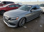 2015 Mercedes-benz C 300 4matic Серебряный vin: 55SWF4KB2FU069277