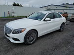 2015 Mercedes-benz C 300 4matic White vin: 55SWF4KB3FU016250