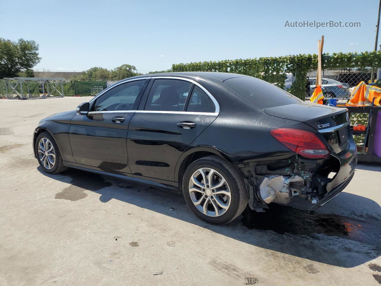 2015 Mercedes-benz C 300 4matic Black vin: 55SWF4KB3FU025224