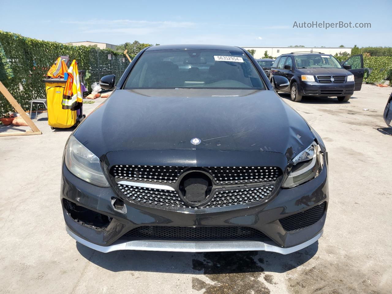 2015 Mercedes-benz C 300 4matic Black vin: 55SWF4KB3FU025224