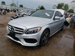 2015 Mercedes-benz C 300 4matic Silver vin: 55SWF4KB3FU030682