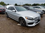 2015 Mercedes-benz C 300 4matic Silver vin: 55SWF4KB3FU030682