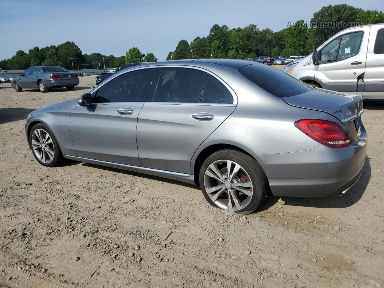 2015 Mercedes-benz C 300 4matic Silver vin: 55SWF4KB3FU035283