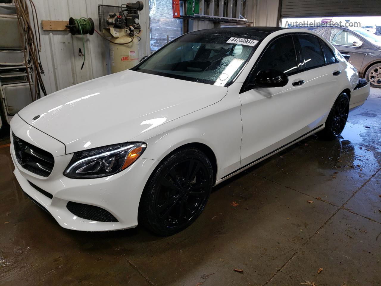 2015 Mercedes-benz C 300 4matic White vin: 55SWF4KB3FU048731