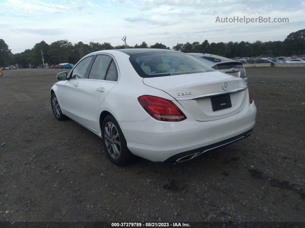 2015 Mercedes-benz C-class C 300 White vin: 55SWF4KB3FU060197