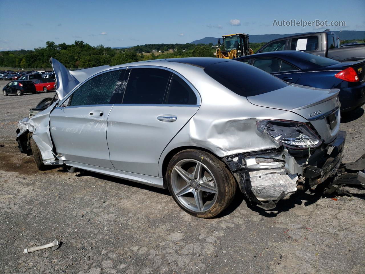 2015 Mercedes-benz C 300 4matic Silver vin: 55SWF4KB3FU069529