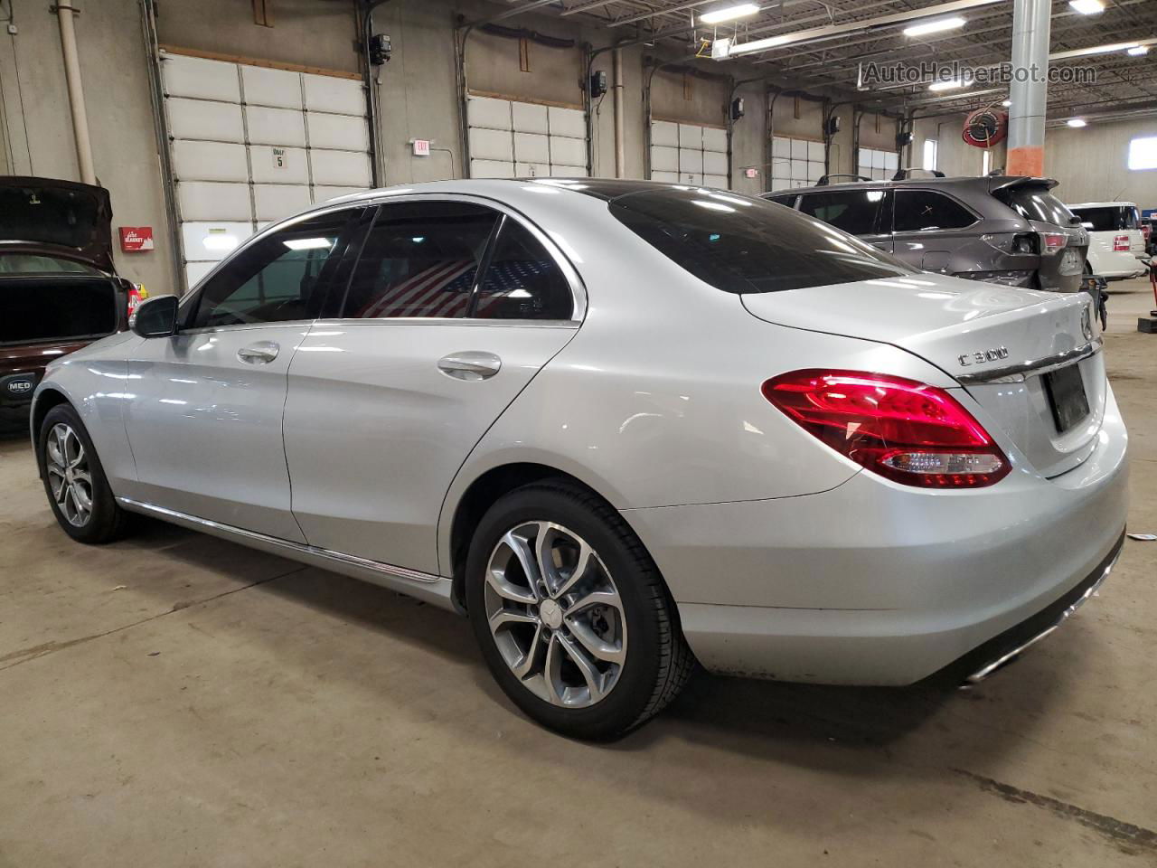 2015 Mercedes-benz C 300 4matic Gray vin: 55SWF4KB4FU013759