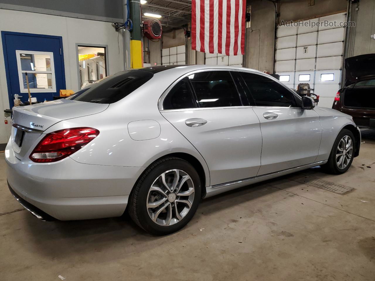 2015 Mercedes-benz C 300 4matic Gray vin: 55SWF4KB4FU013759