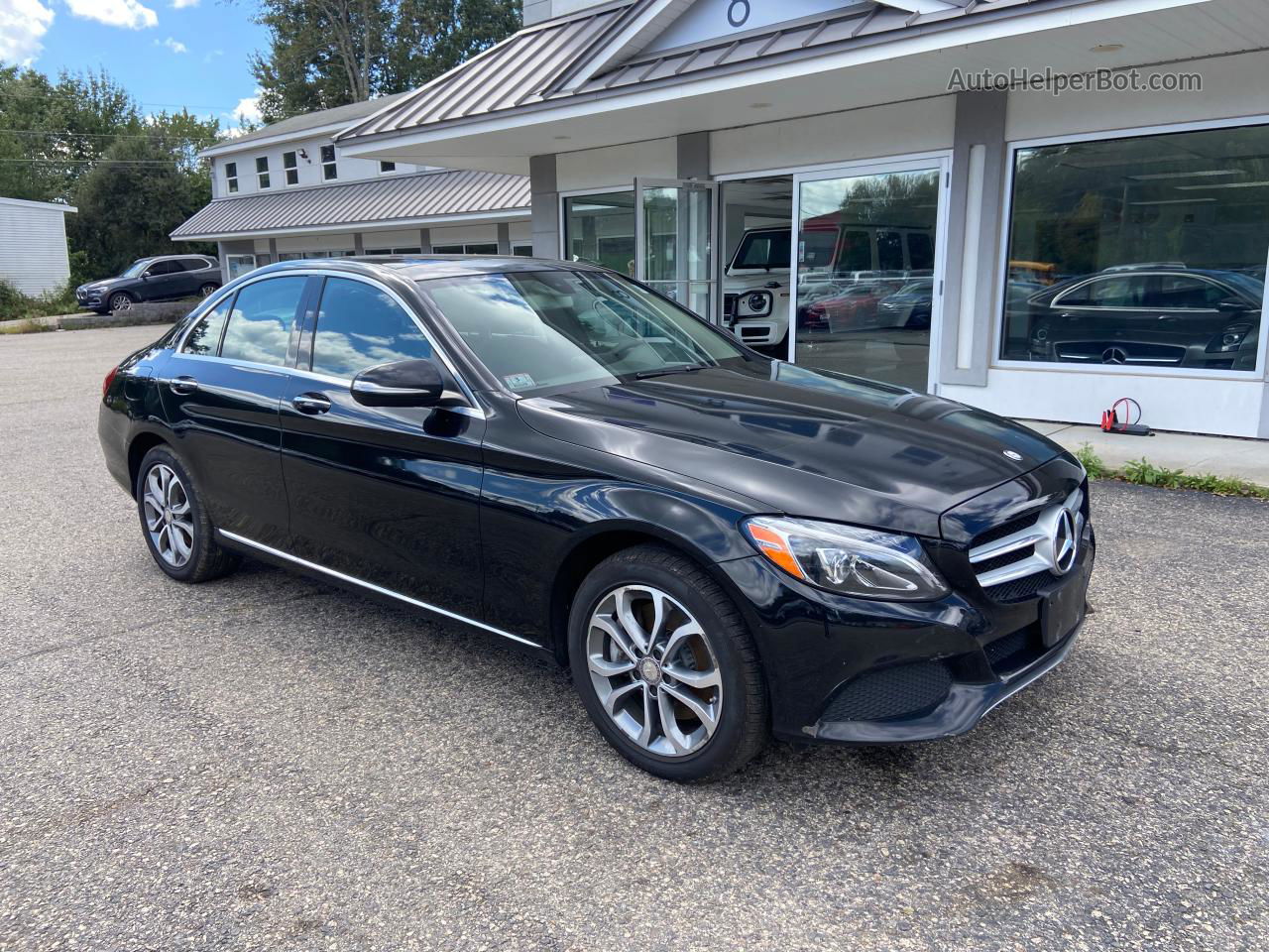 2015 Mercedes-benz C 300 4matic Black vin: 55SWF4KB4FU023627