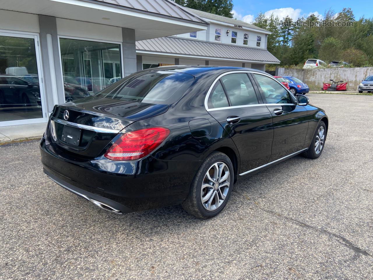 2015 Mercedes-benz C 300 4matic Black vin: 55SWF4KB4FU023627