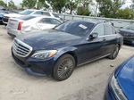 2015 Mercedes-benz C 300 4matic Синий vin: 55SWF4KB4FU024437