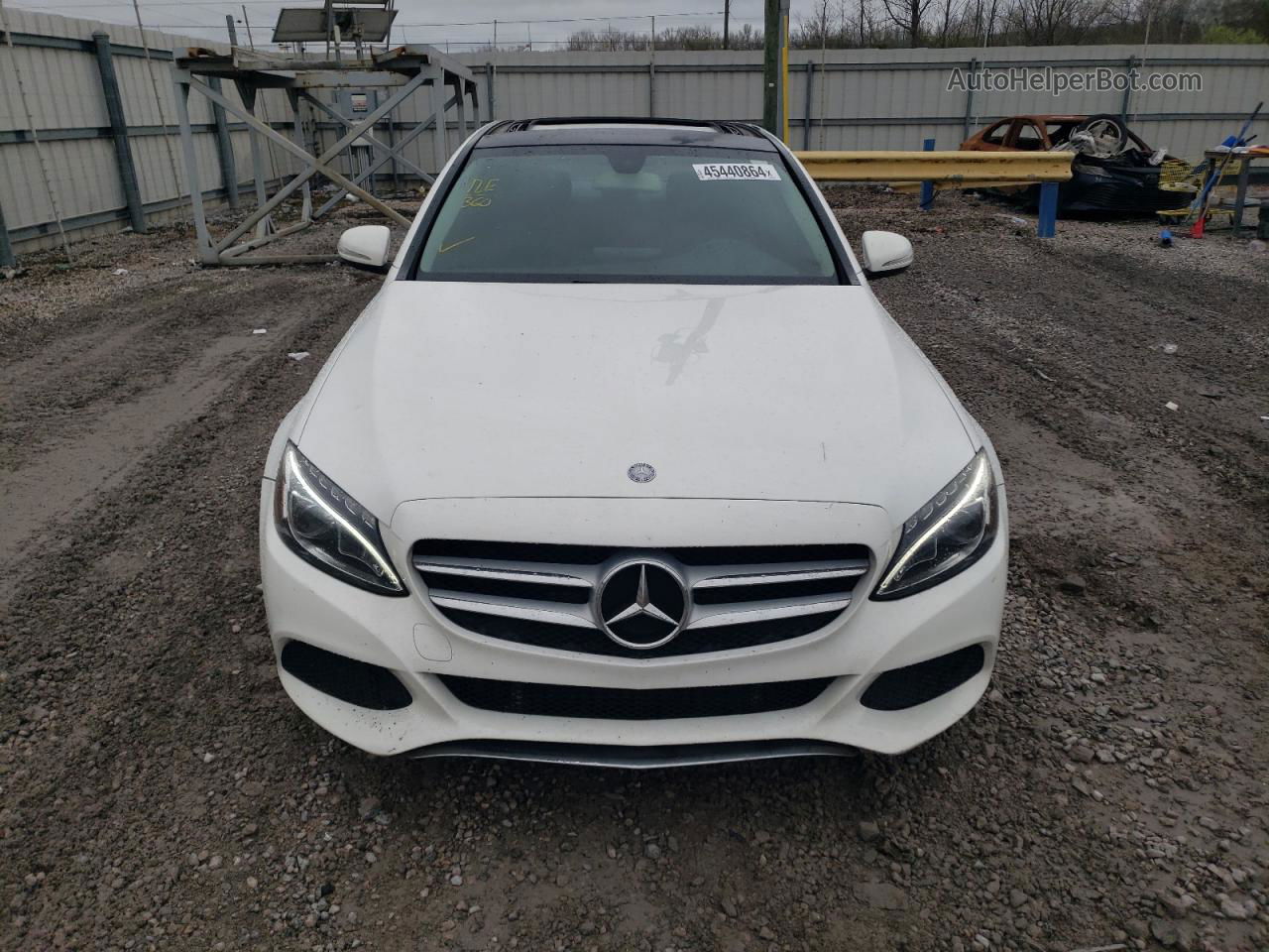 2015 Mercedes-benz C 300 4matic White vin: 55SWF4KB4FU037902