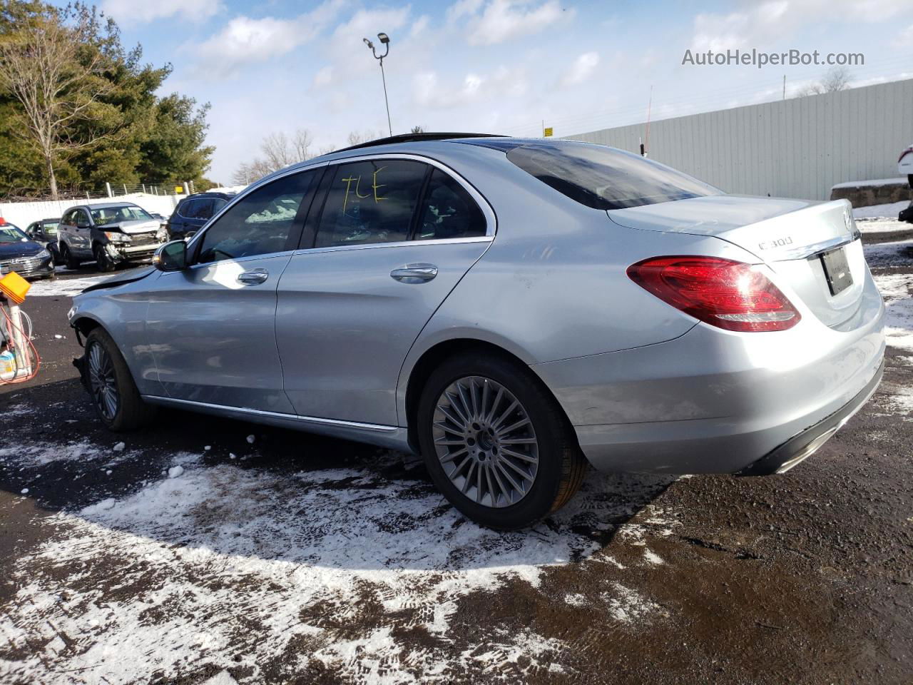 2015 Mercedes-benz C 300 4matic Blue vin: 55SWF4KB4FU042100