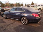 2015 Mercedes-benz C 300 4matic Blue vin: 55SWF4KB4FU095749