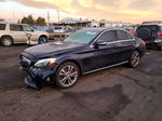 2015 Mercedes-benz C 300 4matic Blue vin: 55SWF4KB4FU095749