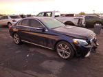 2015 Mercedes-benz C 300 4matic Blue vin: 55SWF4KB4FU095749