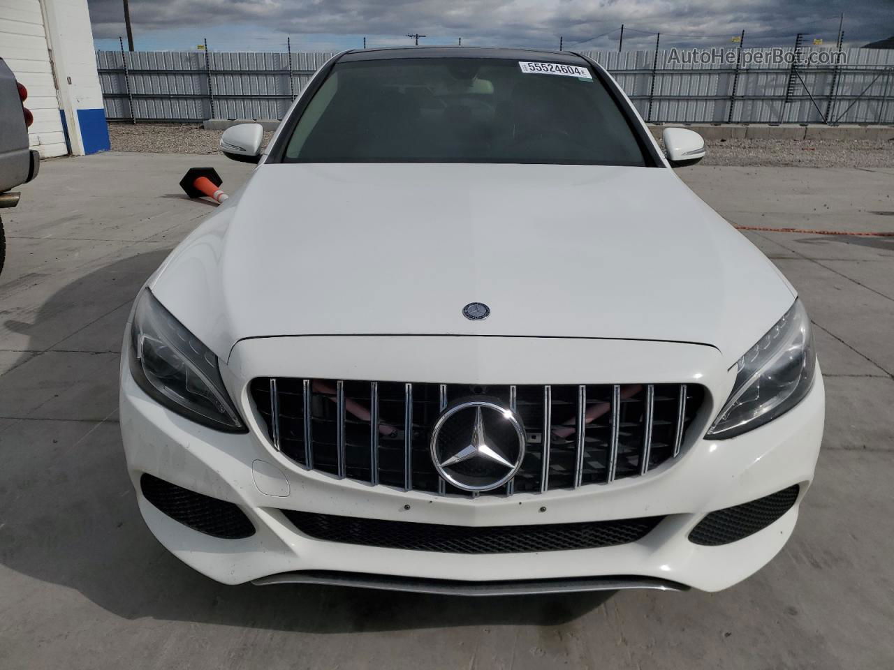 2015 Mercedes-benz C 300 4matic White vin: 55SWF4KB5FU001409