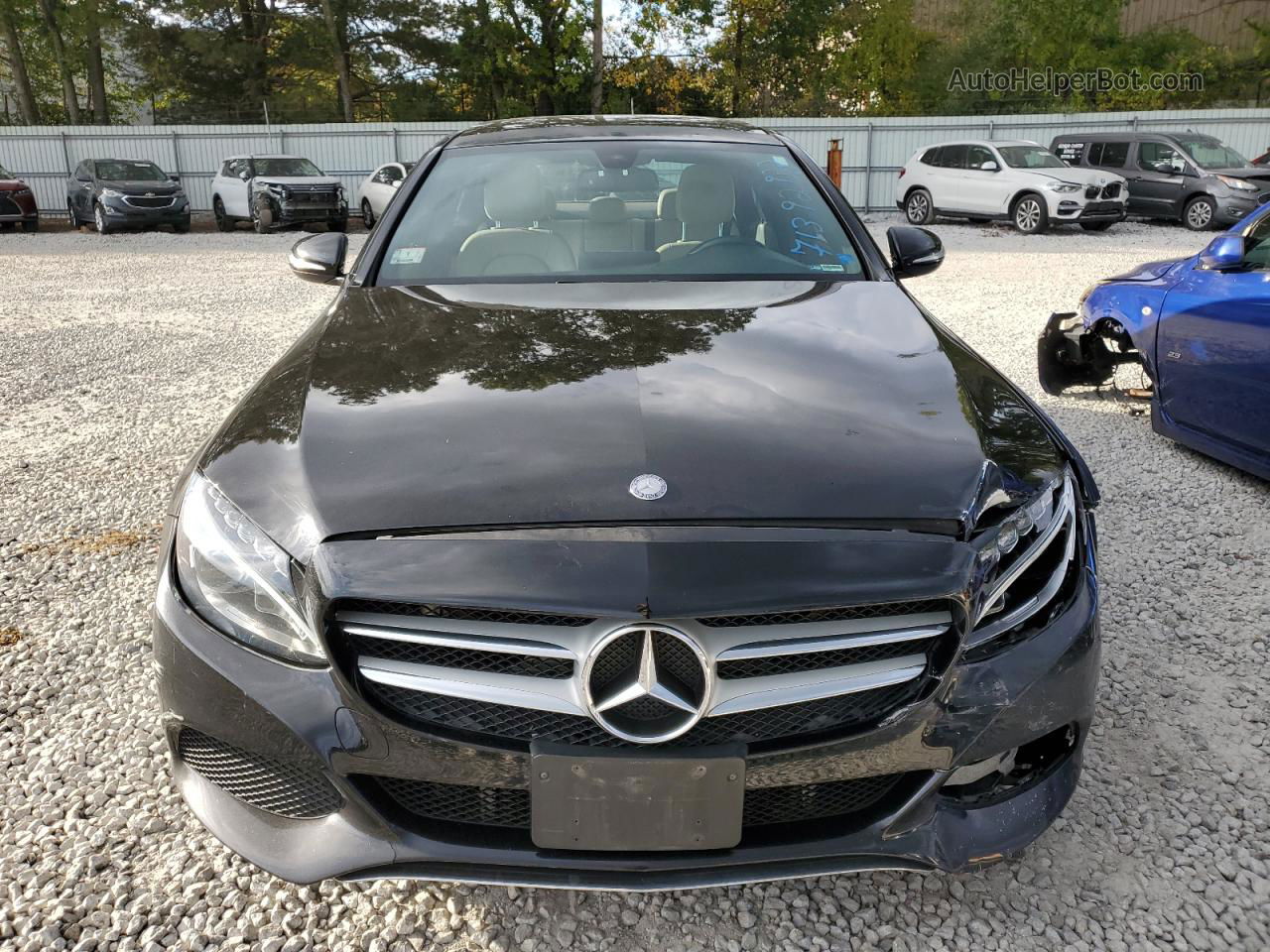 2015 Mercedes-benz C 300 4matic Black vin: 55SWF4KB5FU006903