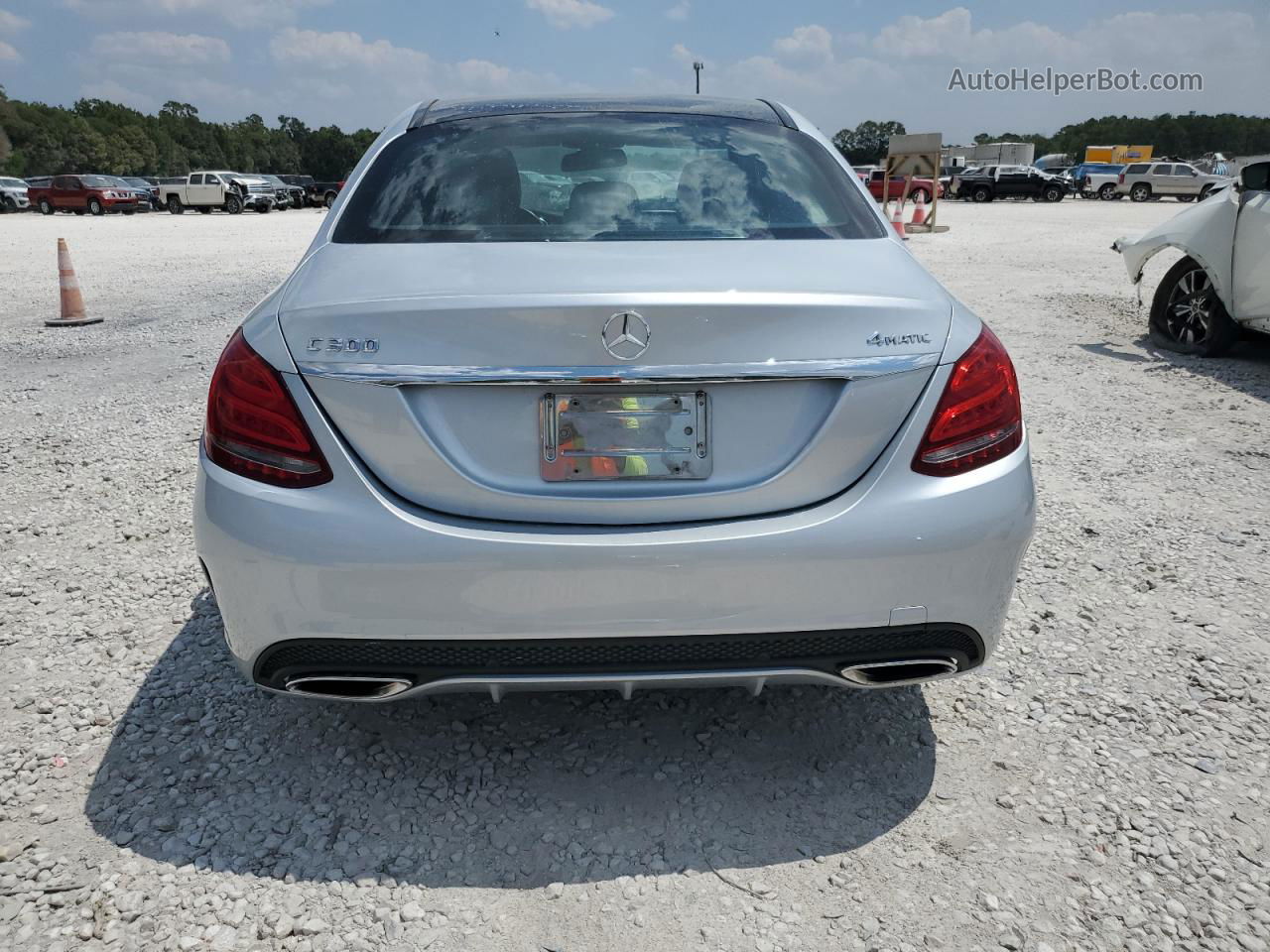 2015 Mercedes-benz C 300 4matic Silver vin: 55SWF4KB5FU015357