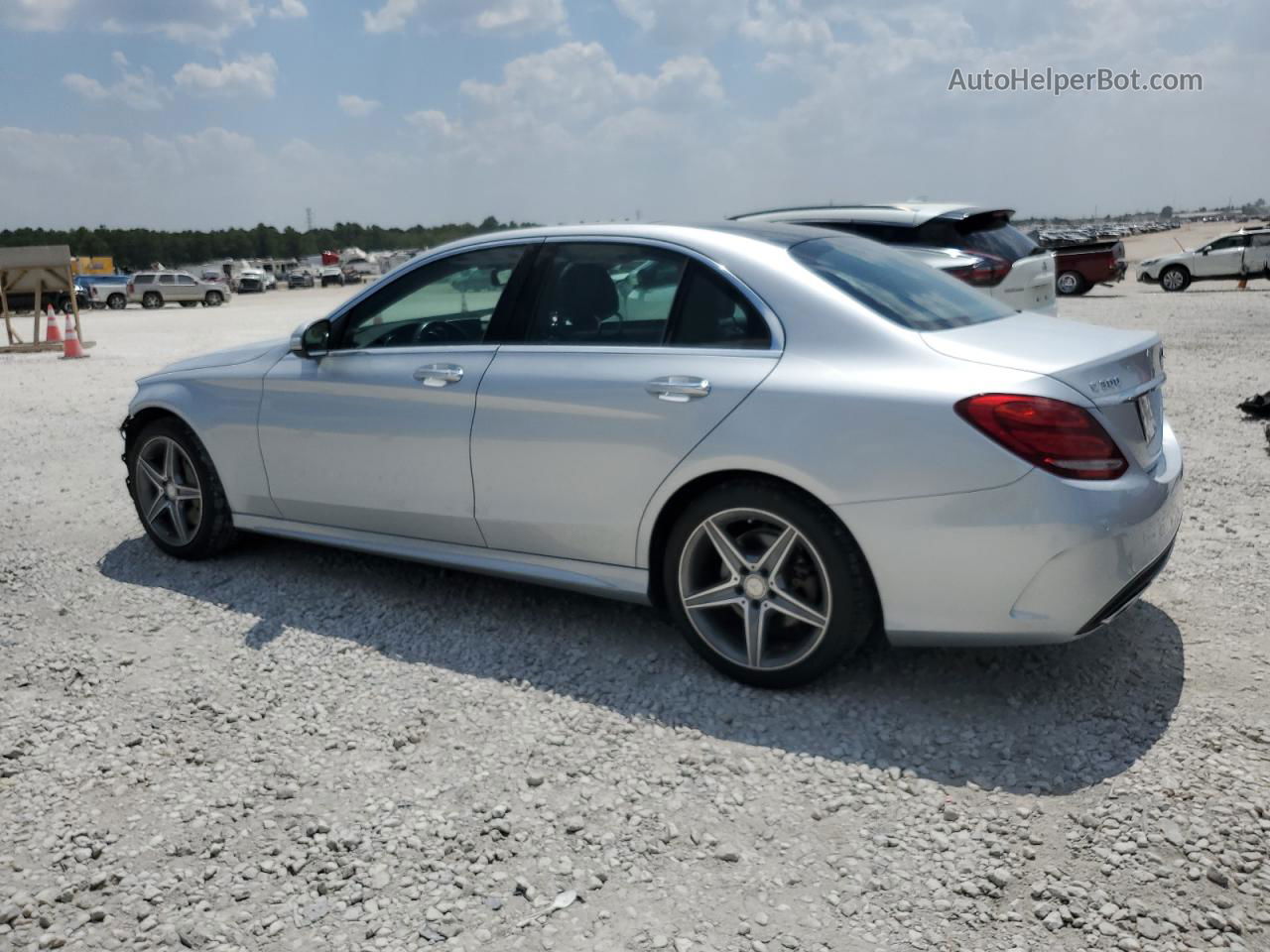 2015 Mercedes-benz C 300 4matic Silver vin: 55SWF4KB5FU015357