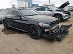 2015 Mercedes-benz C 300 4matic Black vin: 55SWF4KB5FU033762