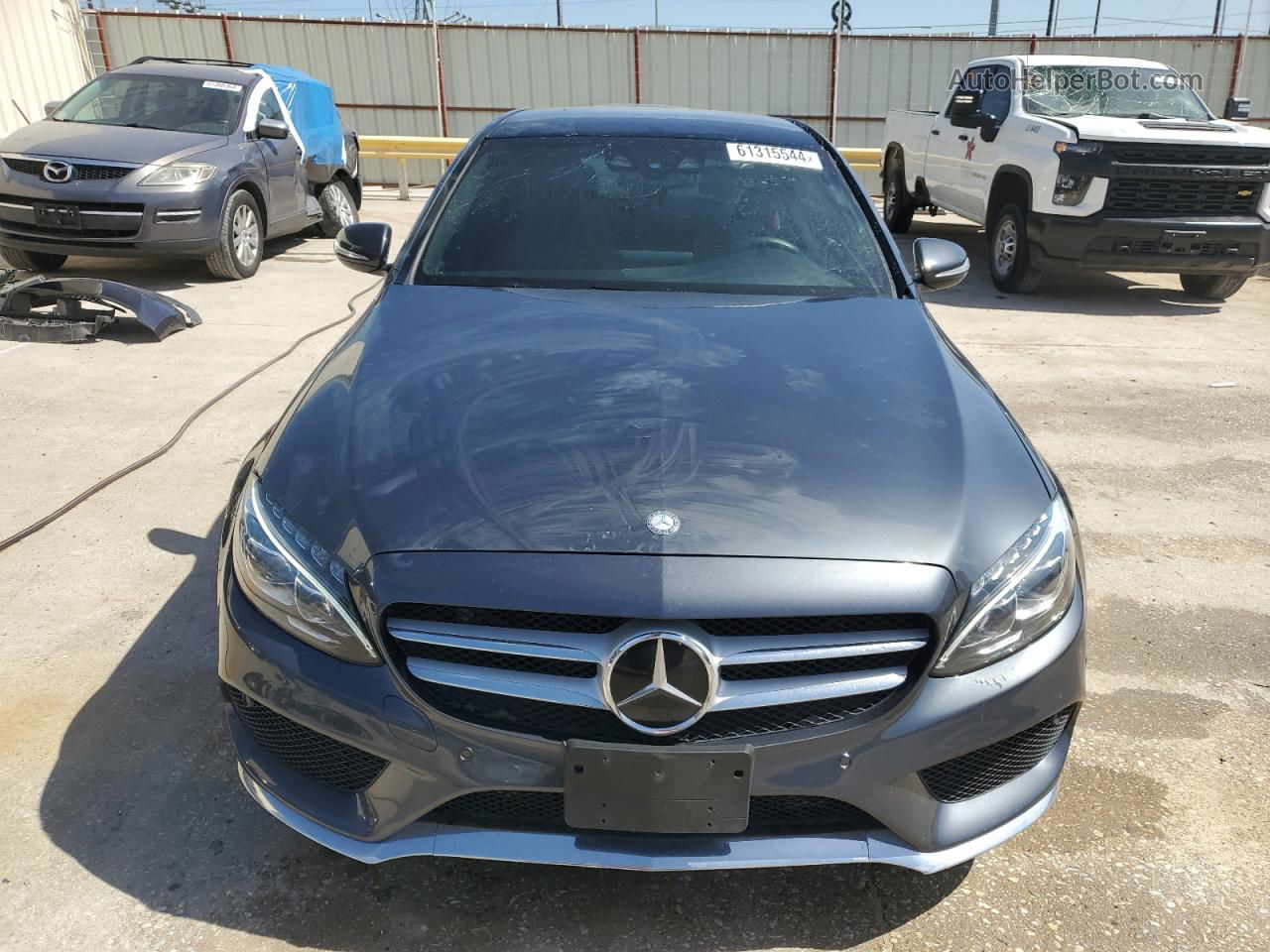 2015 Mercedes-benz C 300 4matic Black vin: 55SWF4KB5FU042445