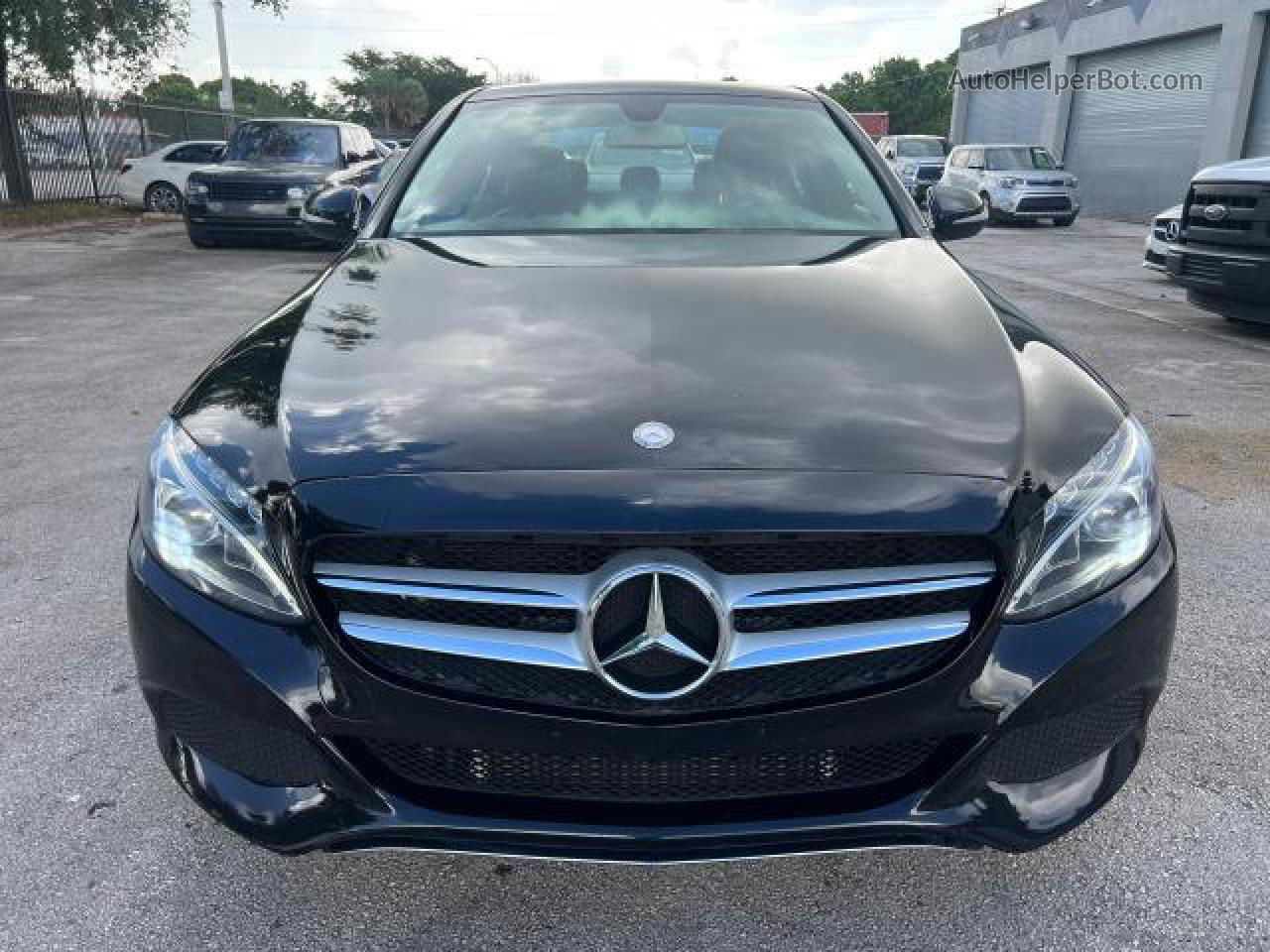 2015 Mercedes-benz C 300 4matic Black vin: 55SWF4KB6FU025346