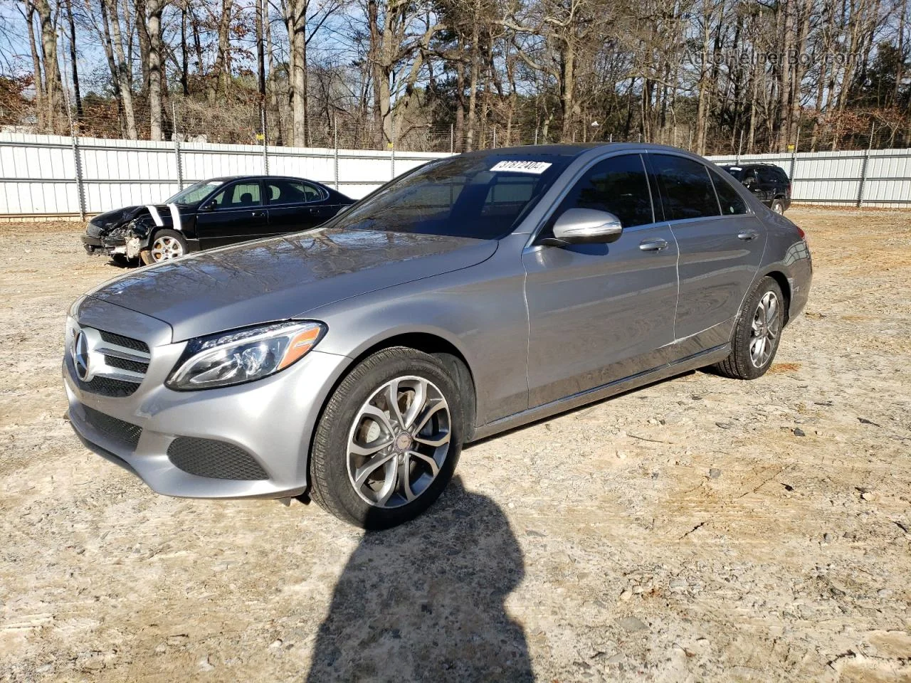 2015 Mercedes-benz C 300 4matic Gray vin: 55SWF4KB6FU028828