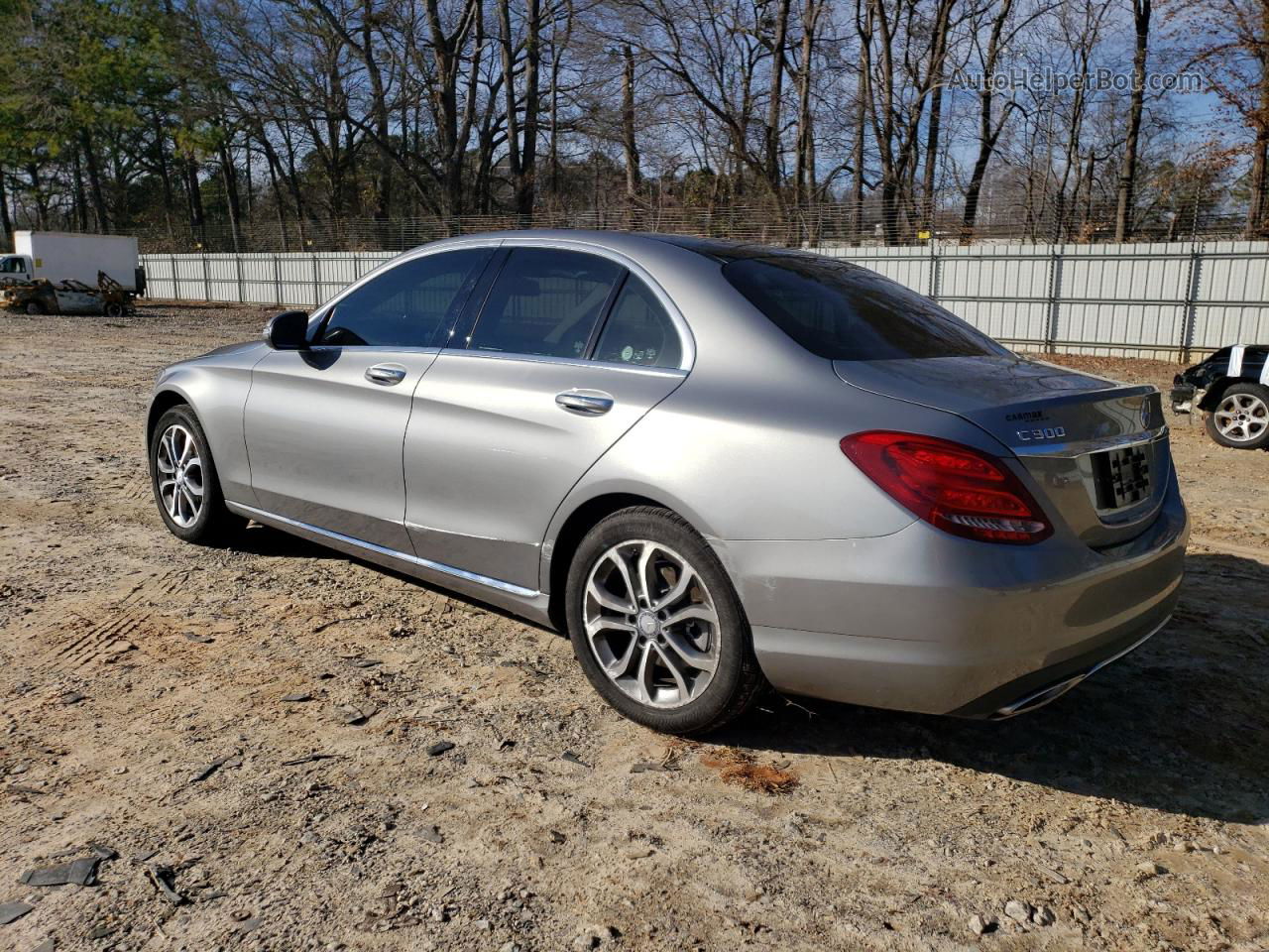 2015 Mercedes-benz C 300 4matic Серый vin: 55SWF4KB6FU028828