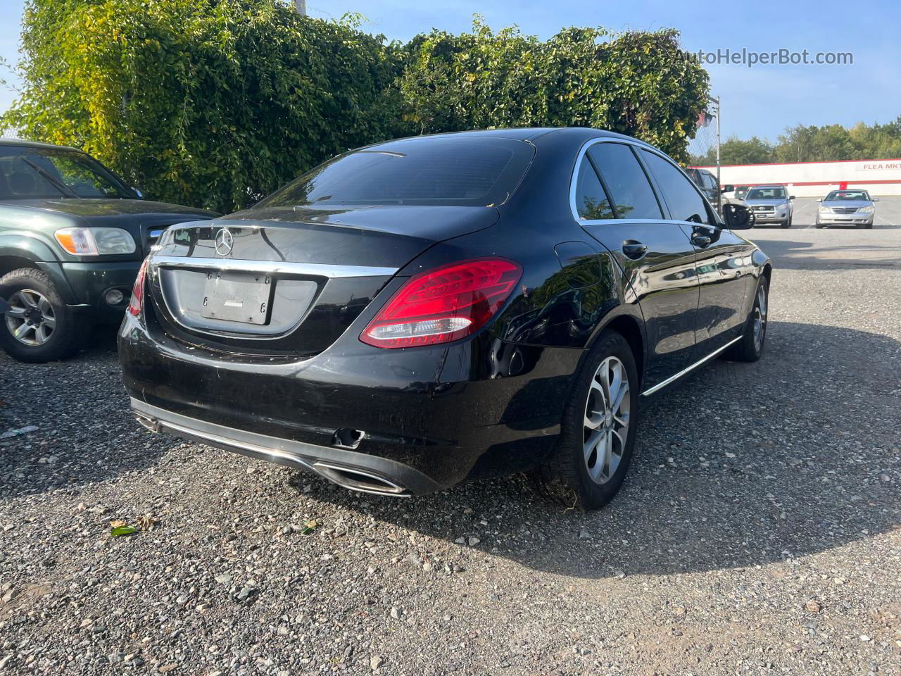 2015 Mercedes-benz C 300 4matic Black vin: 55SWF4KB6FU033740