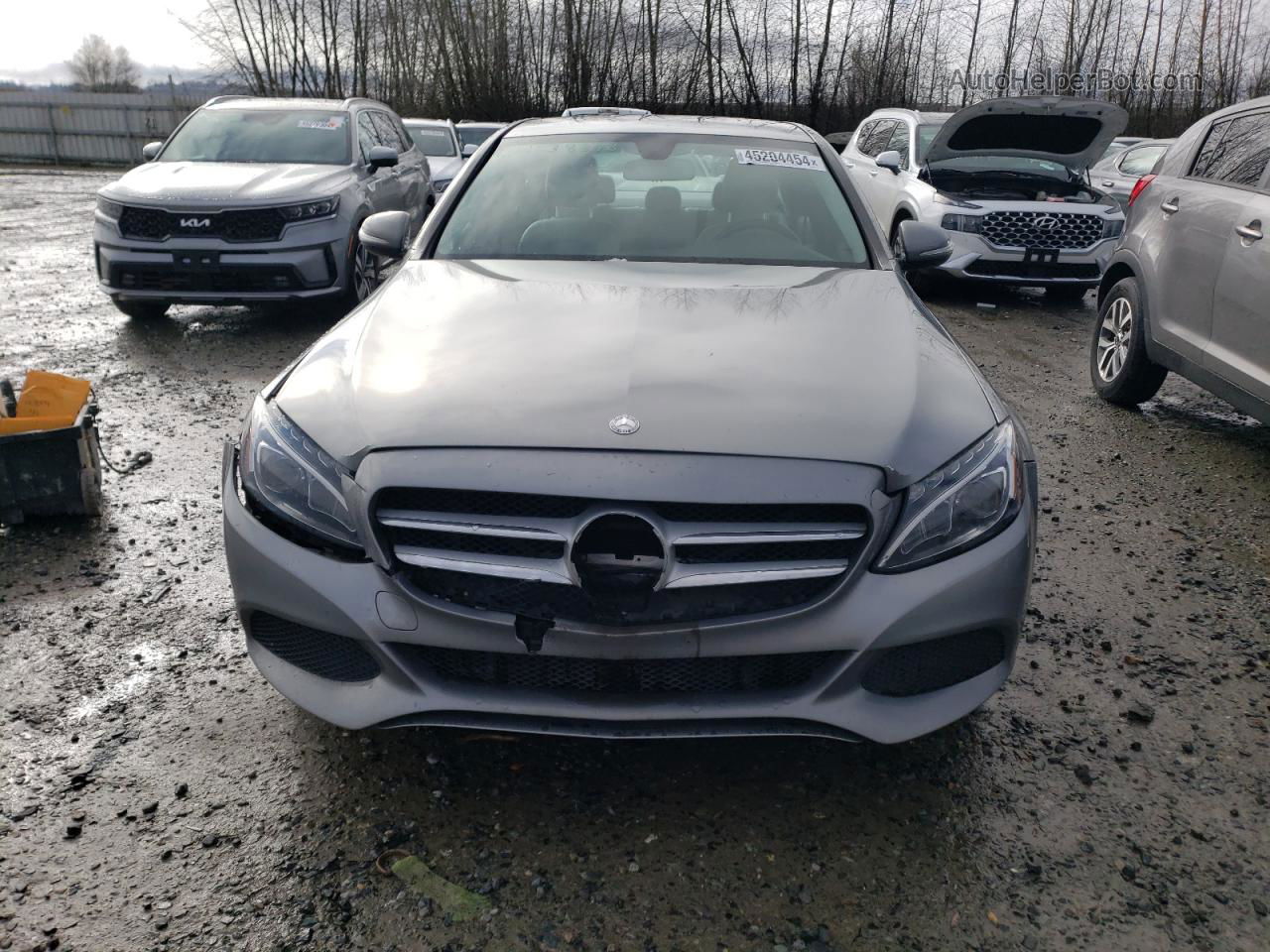 2015 Mercedes-benz C 300 4matic Silver vin: 55SWF4KB6FU041241