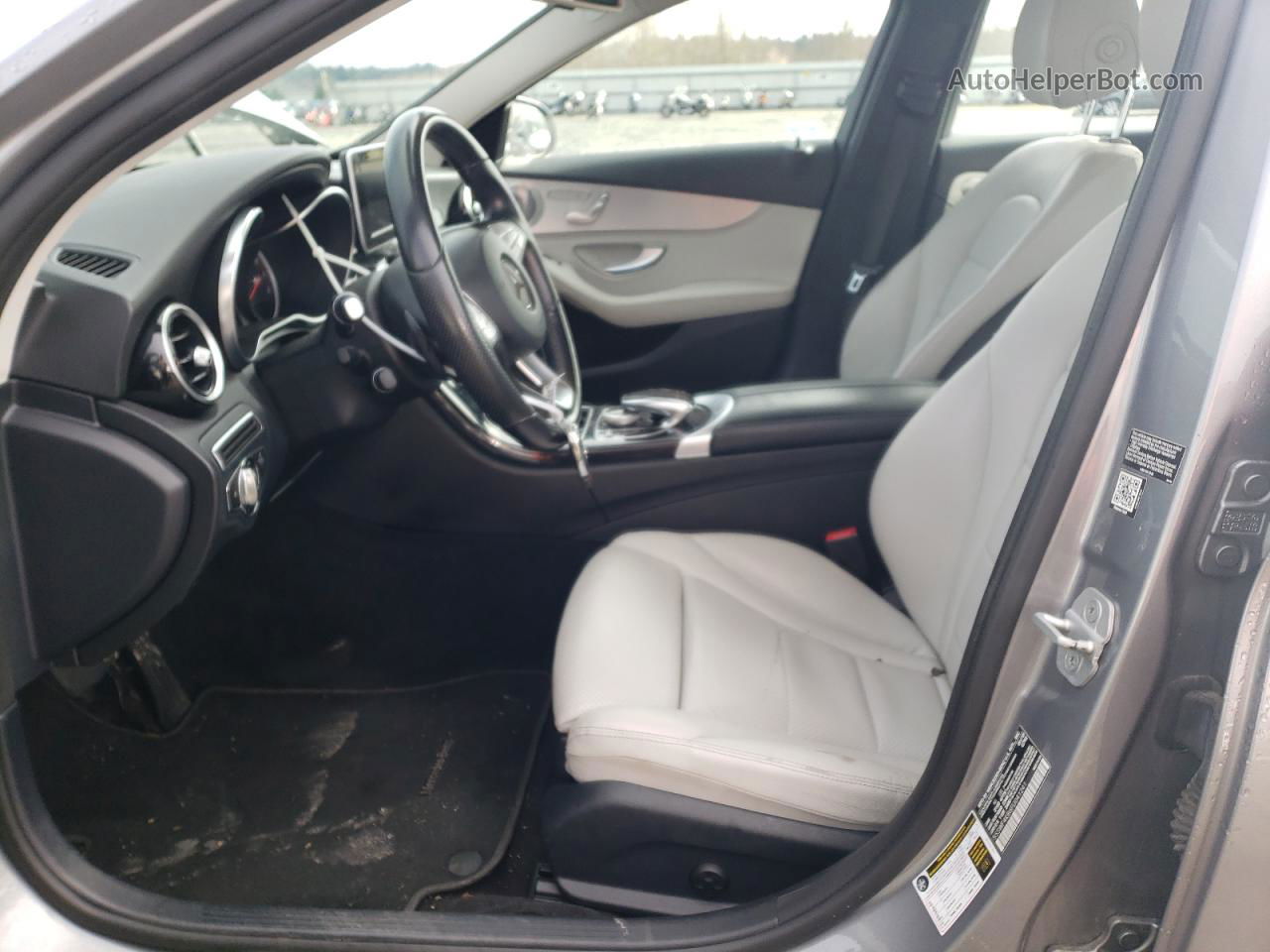 2015 Mercedes-benz C 300 4matic Серебряный vin: 55SWF4KB6FU041241