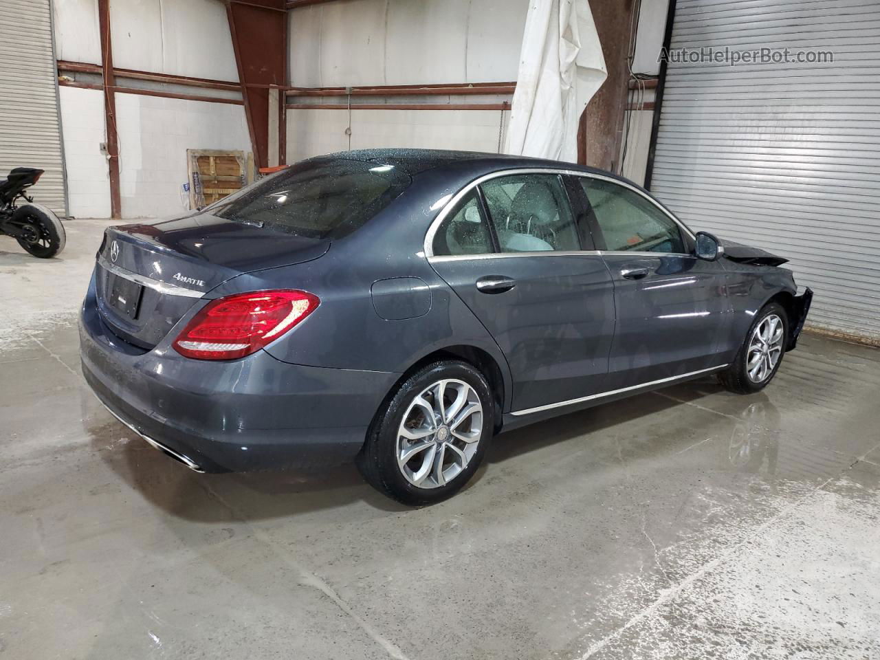 2015 Mercedes-benz C 300 4matic Gray vin: 55SWF4KB6FU072022