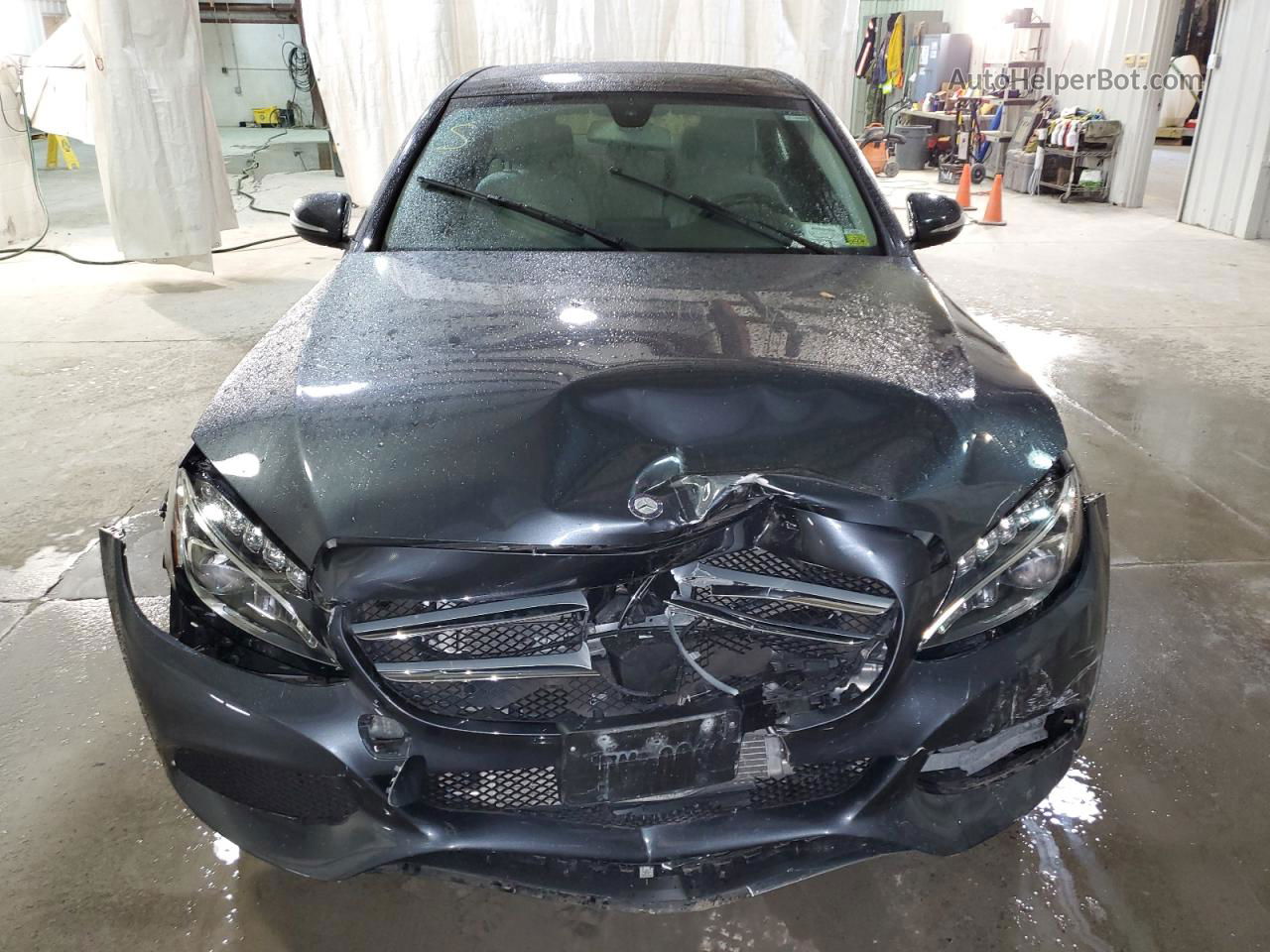 2015 Mercedes-benz C 300 4matic Серый vin: 55SWF4KB6FU072022