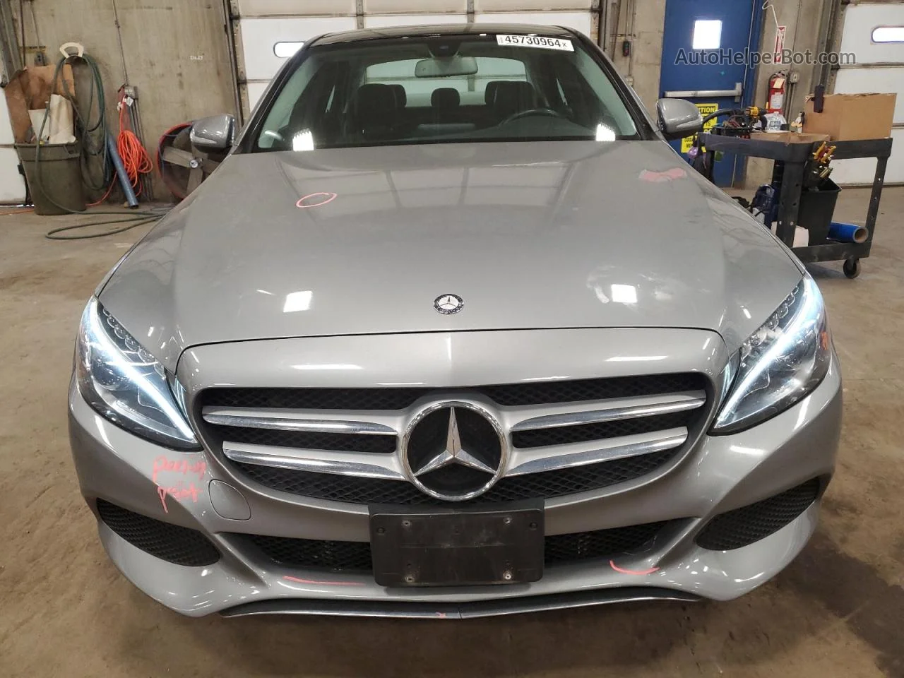 2015 Mercedes-benz C 300 4matic Silver vin: 55SWF4KB6FU080511