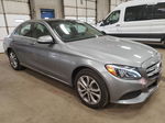 2015 Mercedes-benz C 300 4matic Silver vin: 55SWF4KB6FU080511