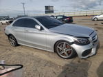 2015 Mercedes-benz C 300 4matic Silver vin: 55SWF4KB6FU089127