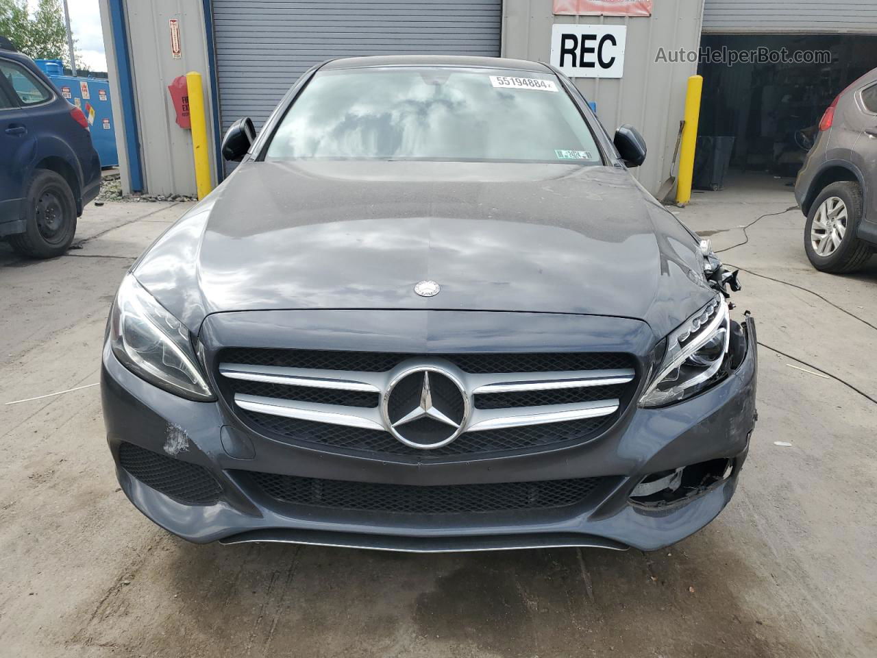 2015 Mercedes-benz C 300 4matic Charcoal vin: 55SWF4KB7FU002643