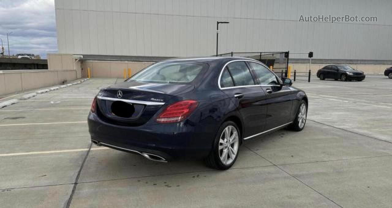 2015 Mercedes-benz C 300 4matic Blue vin: 55SWF4KB7FU004103