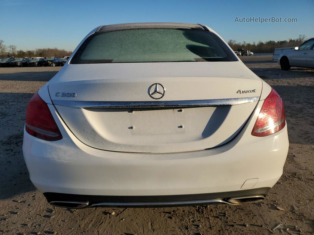 2015 Mercedes-benz C 300 4matic White vin: 55SWF4KB7FU012766