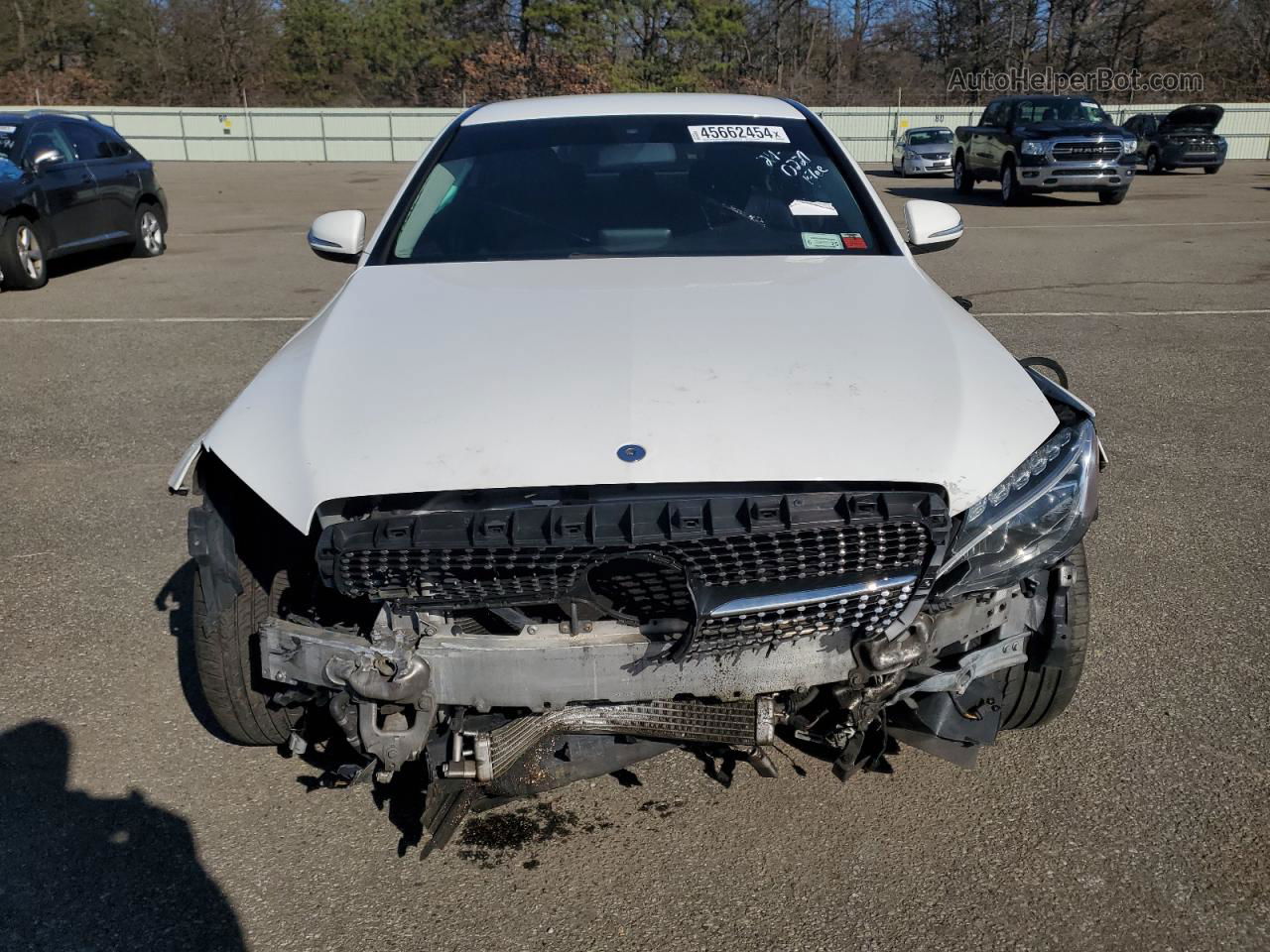 2015 Mercedes-benz C 300 4matic White vin: 55SWF4KB7FU030927