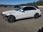 2015 Mercedes-benz C 300 4matic Белый vin: 55SWF4KB7FU030927