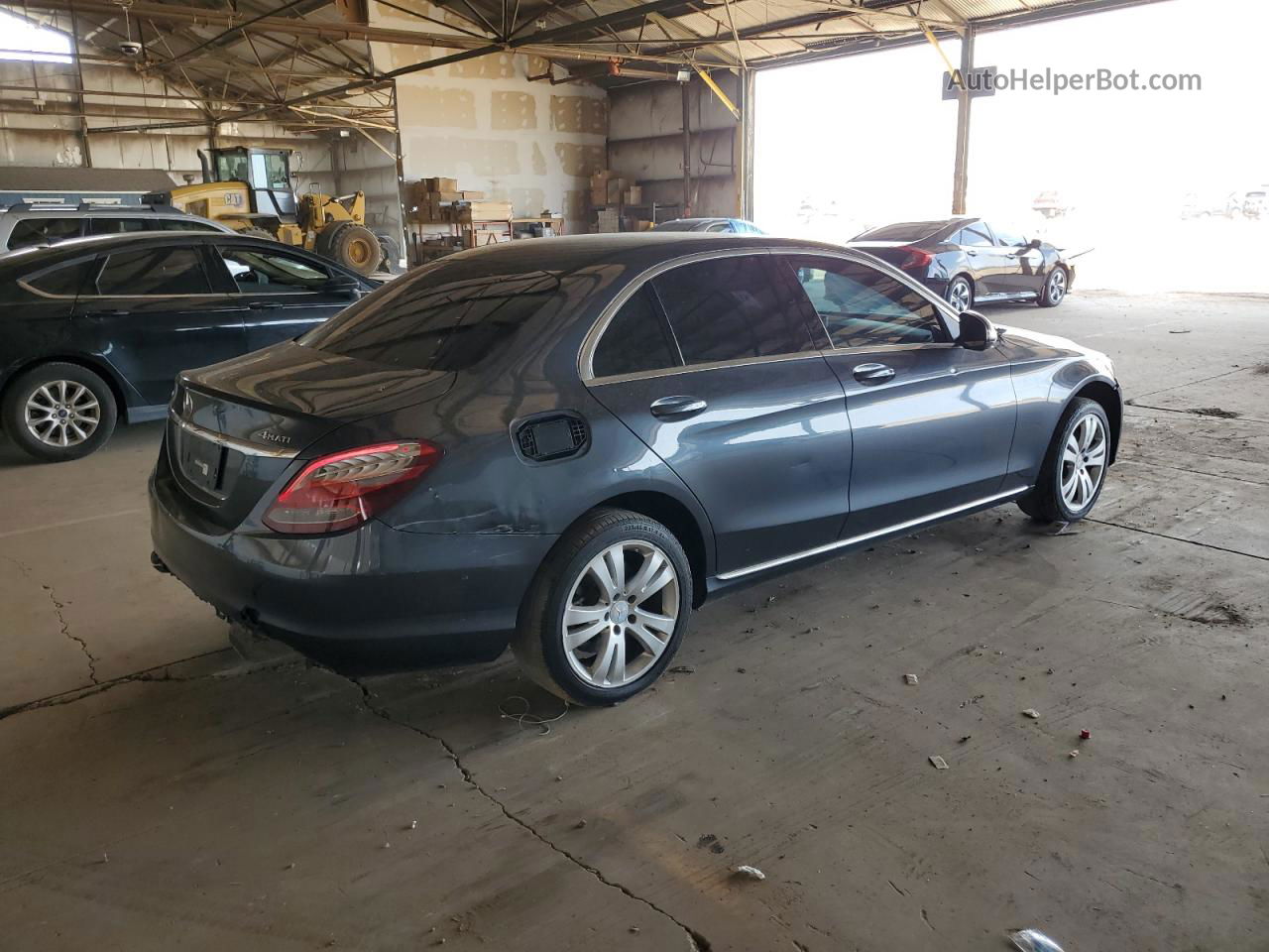 2015 Mercedes-benz C 300 4matic Black vin: 55SWF4KB7FU033553