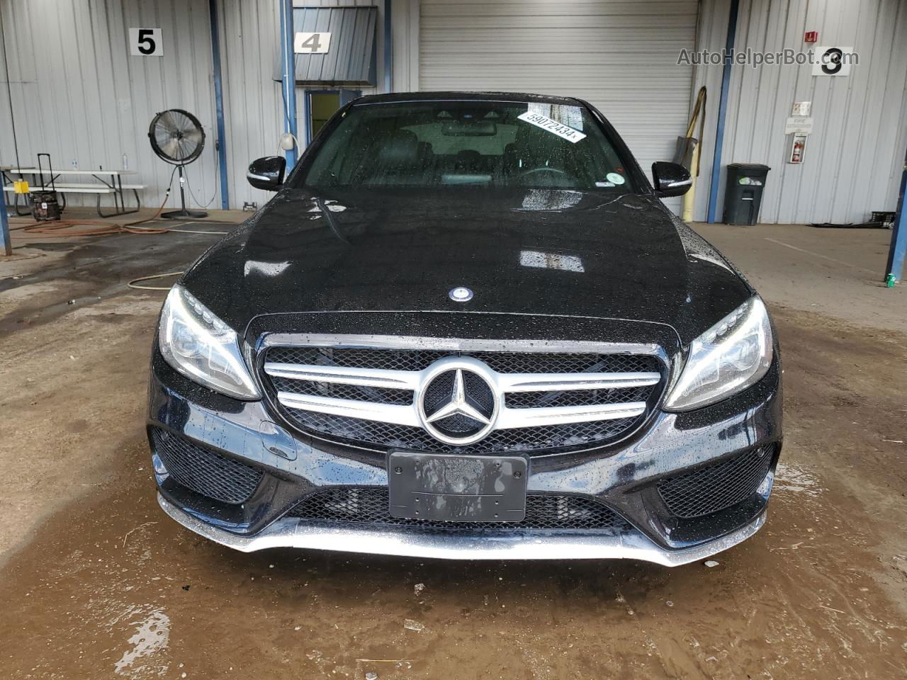 2015 Mercedes-benz C 300 4matic Черный vin: 55SWF4KB8FU005549