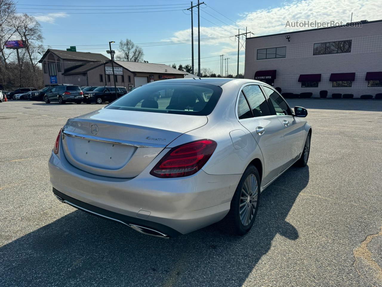 2015 Mercedes-benz C 300 4matic Gray vin: 55SWF4KB8FU025431